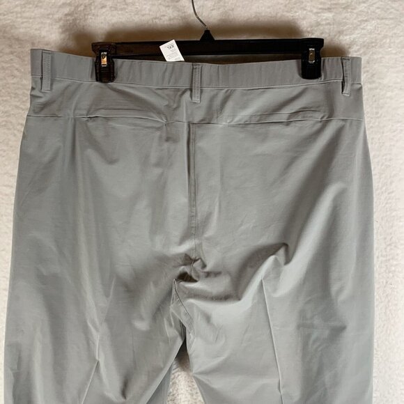 Fabletics The Only Pants Men's 2XL Gray Stretch Slash Pockets Skinny Leg 9673 - Picture 3 of 14